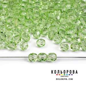 41.Preciosa бусина 50500 Light Peridot (6 мм.)