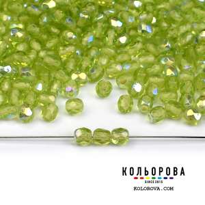 43.Preciosa намистина 50520/15495 Crystal Peridot ( 4 мм.)