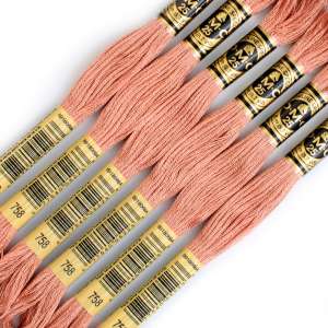 DMC 758 Embroidery Floss