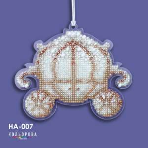 Embroidery kit for a Christmas ornament NA-007 "Night Chariot"