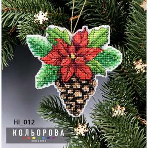 Новорічна іграшка НІ_012 "Пуансетія"