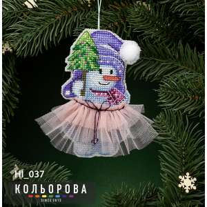 Новогодняя игрушка НІ_037 "Снеговичек Мия"