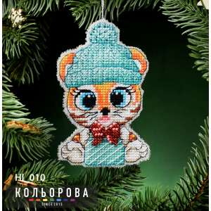 Новорічна іграшка на пластиковій основі НІ_010 "Символ щастя"