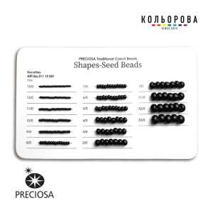 ОТ 2000 ГРН. Подарочная карта размеров бисера Preciosa