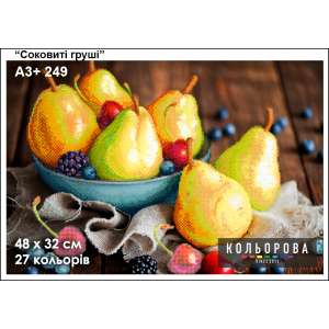 Картина для вишивки формату A3+ 249 "Соковиті груші"