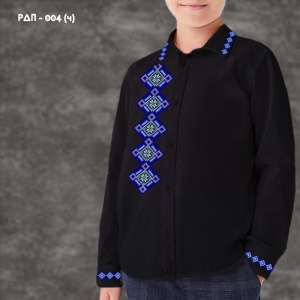 Shirt for Boy Sewn RDP-004 (Black)