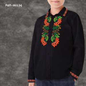 Shirt for boy sewn RDP-011 (black)