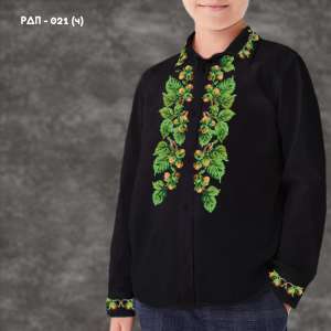 Shirt for boy sewn RDP-021 (black)
