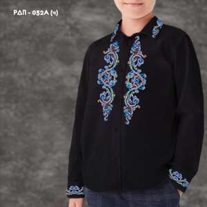 Shirt for Boy Sewn RDP-032A (Black)