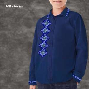 Shirt for boy sewn RDP-004 (blue)