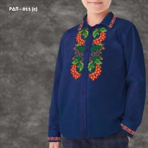 Shirt for boy sewn RDP-011 (blue)