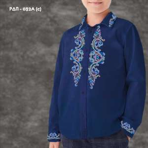Shirt for boy sewn RDP-032A (blue)