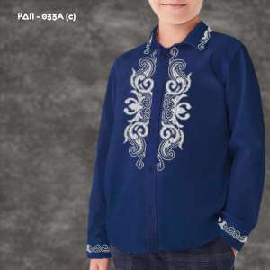 Shirt for boy sewn RDP-033A (blue)