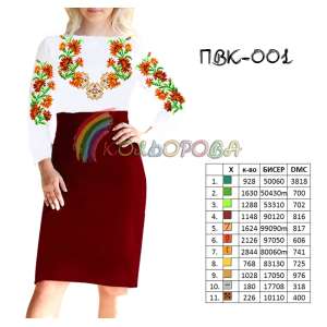 Combined Cut Dress with Sleeves PVC-001