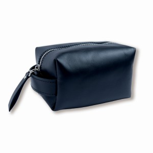 Babylon Atlas S Cosmetic Bag-Pouch, Black, Smooth Leather