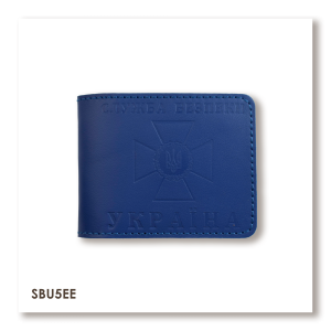 Cover for SBU ID (blue, clear embossing)