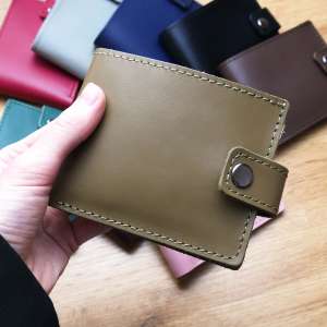 Шкіряний гаманець Babylon Compact, хакі