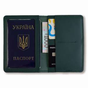 Зелений базовий шкіряний докхолдер