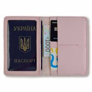 Рожевий базовий шкіряний докхолдер