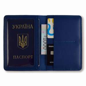 Синій базовий шкіряний докхолдер