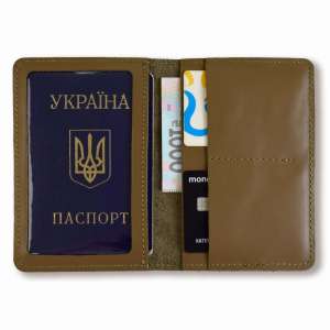 Хакі базовий шкіряний докхолдер