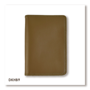 Khaki Basic Leather Doc Holder