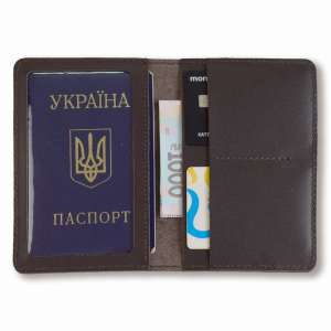 Темно-коричневий базовий шкіряний докхолдер