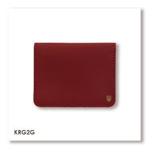 Cardholder for cards with a small emblem (red)