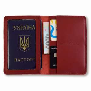 Червоний базовий шкіряний докхолдер