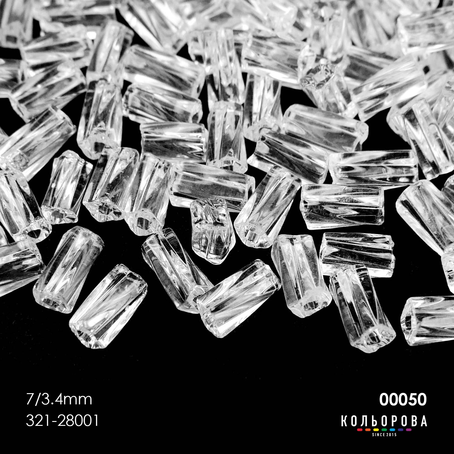 Preciosa SQUARES (7х3.4 мм) 00050#