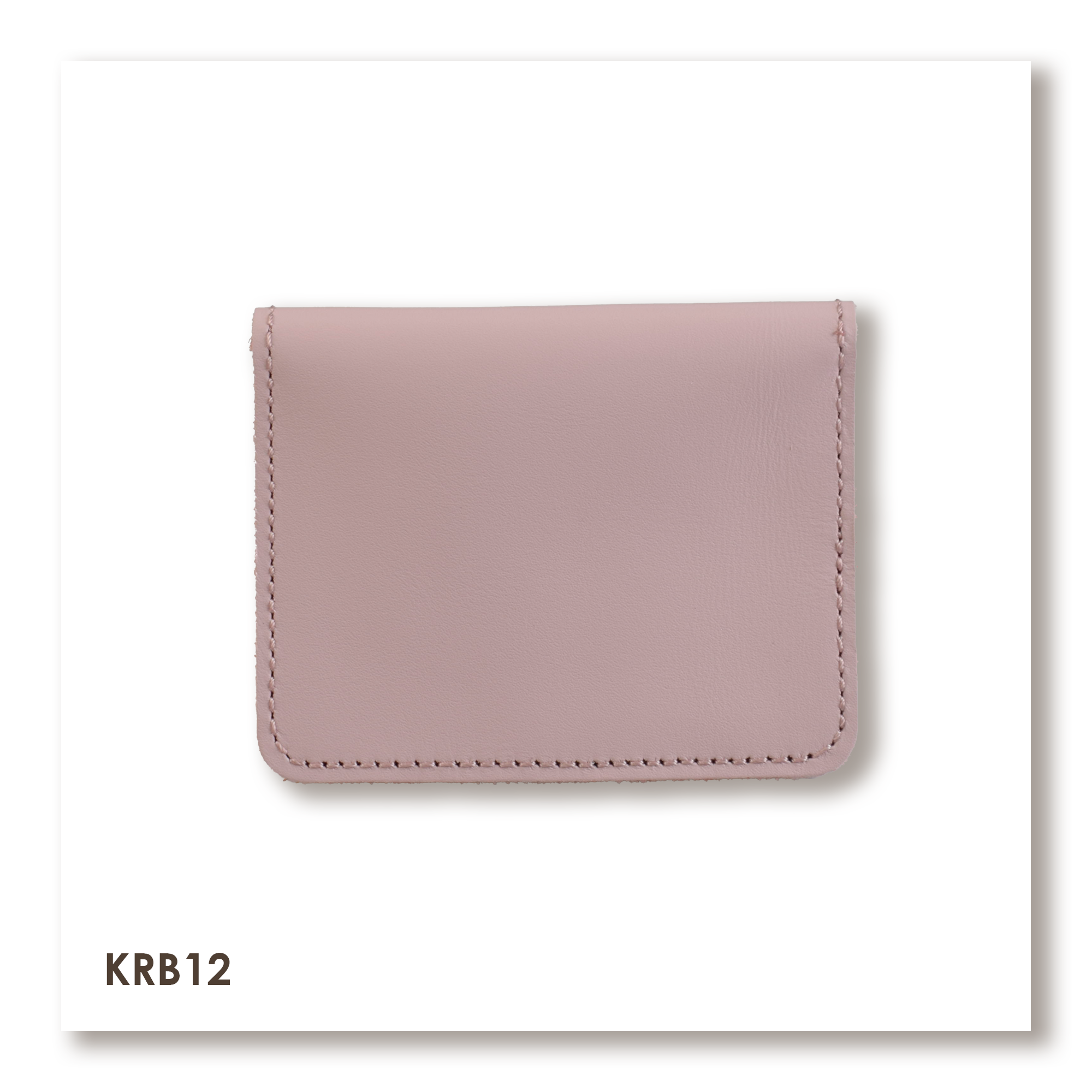 Pink Basic Leather Cardholder
