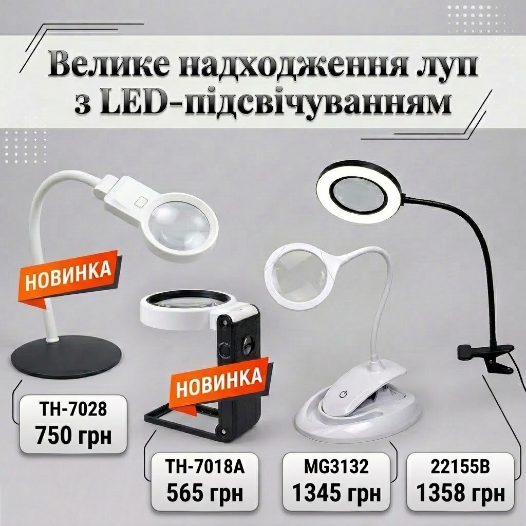 10 октября 2026 г. ЛУПЫ С LED-ПОДСВЕТКОЙ 