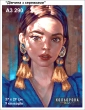 A3 Format Embroidery Kit 290 "Girl with a Pearl Earring"