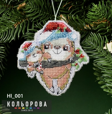Новогодняя игрушка на пластиковой основе НІ_001 "Веселая семейка"