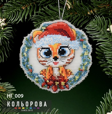 Новогодняя игрушка на пластиковой основе НІ_009 "Символ благосостояния"