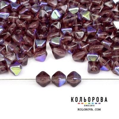 31.Preciosa bead 20060 Amethyst AB (6 mm.)