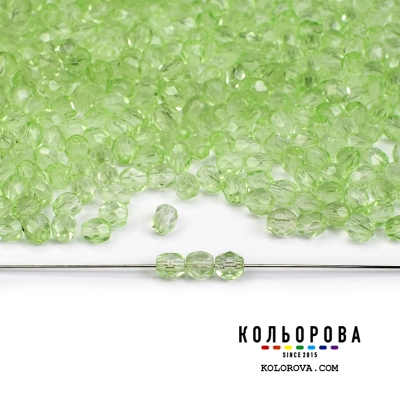 42.Preciosa бусина 50500 Light Peridot (4 мм.)