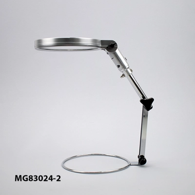 Foldable Desk Magnifier with LED Lighting MG83024-2