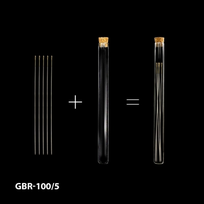 Набор иголок Royal 100 мм в стеклянной баночке GBR-100/5