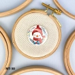 Magnetic Holder for Needles and Schemes MT-30 "New Year's Snowman"