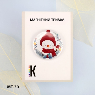 Magnetic Holder for Needles and Schemes MT-30 "New Year's Snowman"