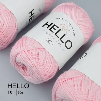 HELLO Cotton Yarn 101 (50 grams)