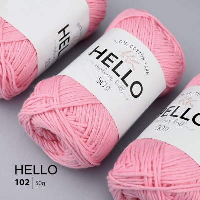 Пряжа HELLO Cotton 102 (50 грам)