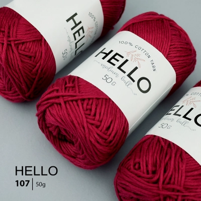Yarn HELLO Cotton 107 (50 grams)