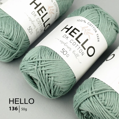 Yarn HELLO Cotton 136 (50 grams)