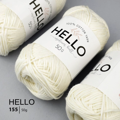 HELLO Cotton 155 Yarn (50 grams)