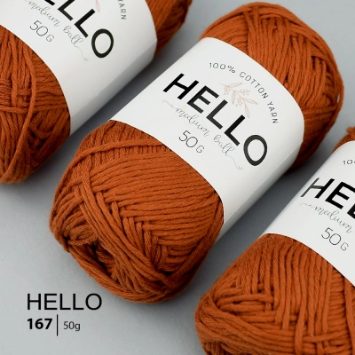 Пряжа HELLO Cotton 167 (50 грам)