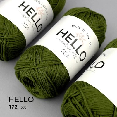 Пряжа HELLO Cotton 172 (50 грамм)