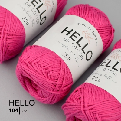 Пряжа HELLO Cotton 104 (25 грам)