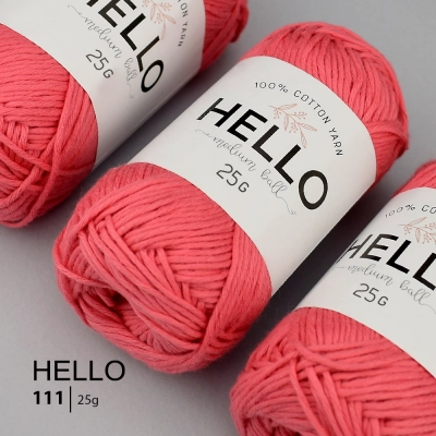 Пряжа HELLO Cotton 111 (25 грам)